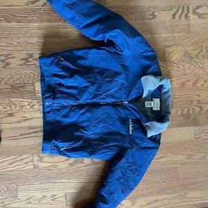 LL Bean Winter Coat Jacket Fleece Lined Mens X-Large